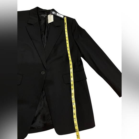 NWT - Banana Republic Black Siena Italian Wool Blazer - Size 12 - Picture 8 of 14